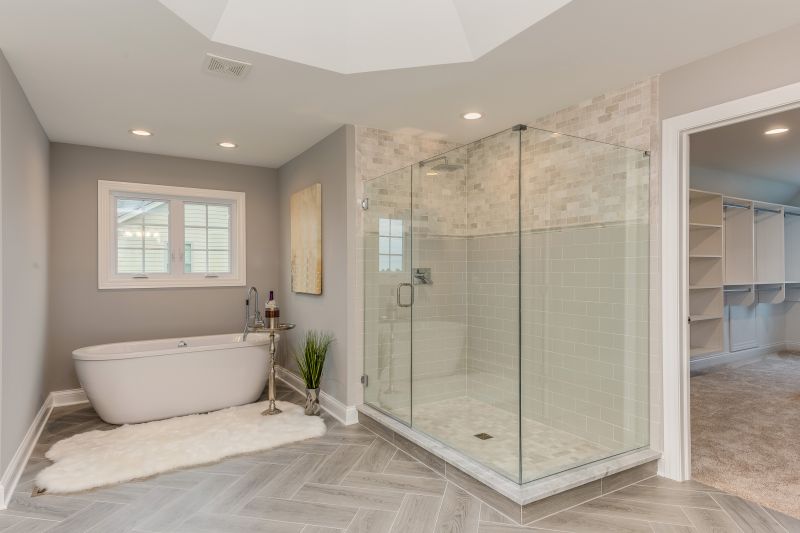 Spacious Walk-In Shower with Glass Enclosure